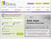 Tablet Screenshot of christinatravelclub.org